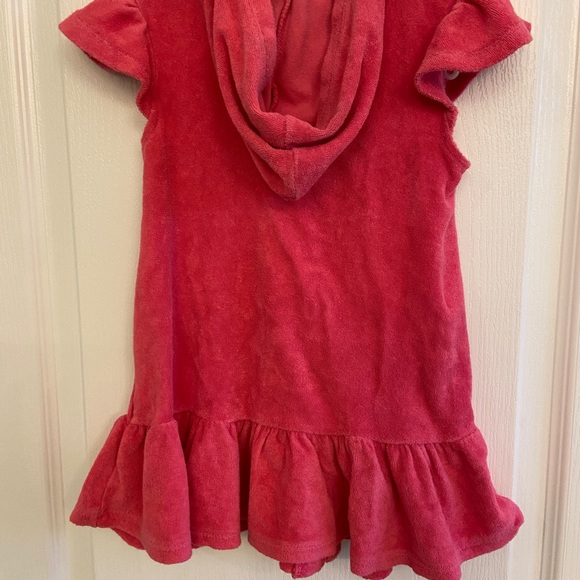 2T pink swimsuit coverup  with hood Old Navy - Picture 2 of 4